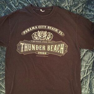 Harley-Davidson Men's Thunder Beach Rally 2008 Large /Black